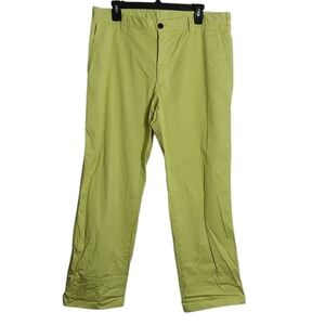 ARMANI COLLEZIONI Green Cotton Straight Leg Pants Size IT 52 US 36 US 14-16